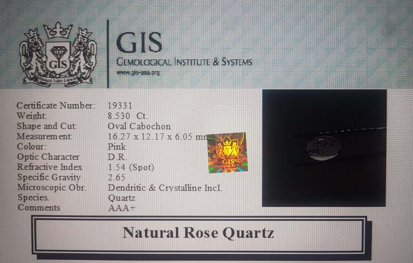 NRQ157 4 Rose Quartz 8.53 Ct.