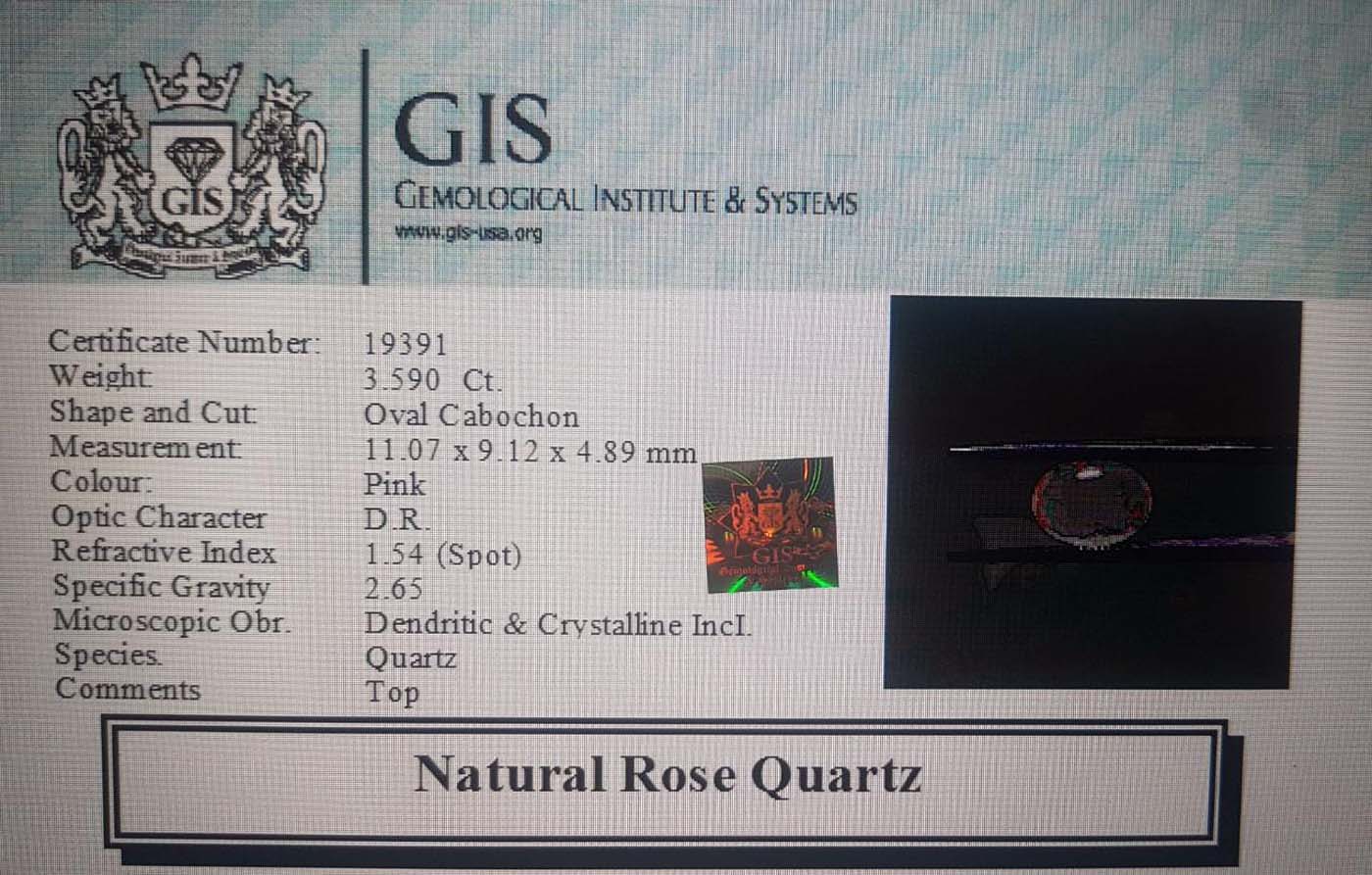 Rose Quartz 3.59 Ct.