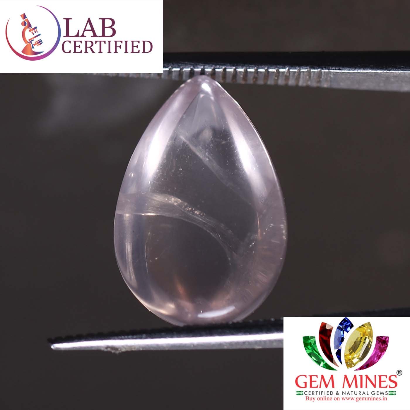 NRQ218 2 Rose Quartz 7.59 Ct.
