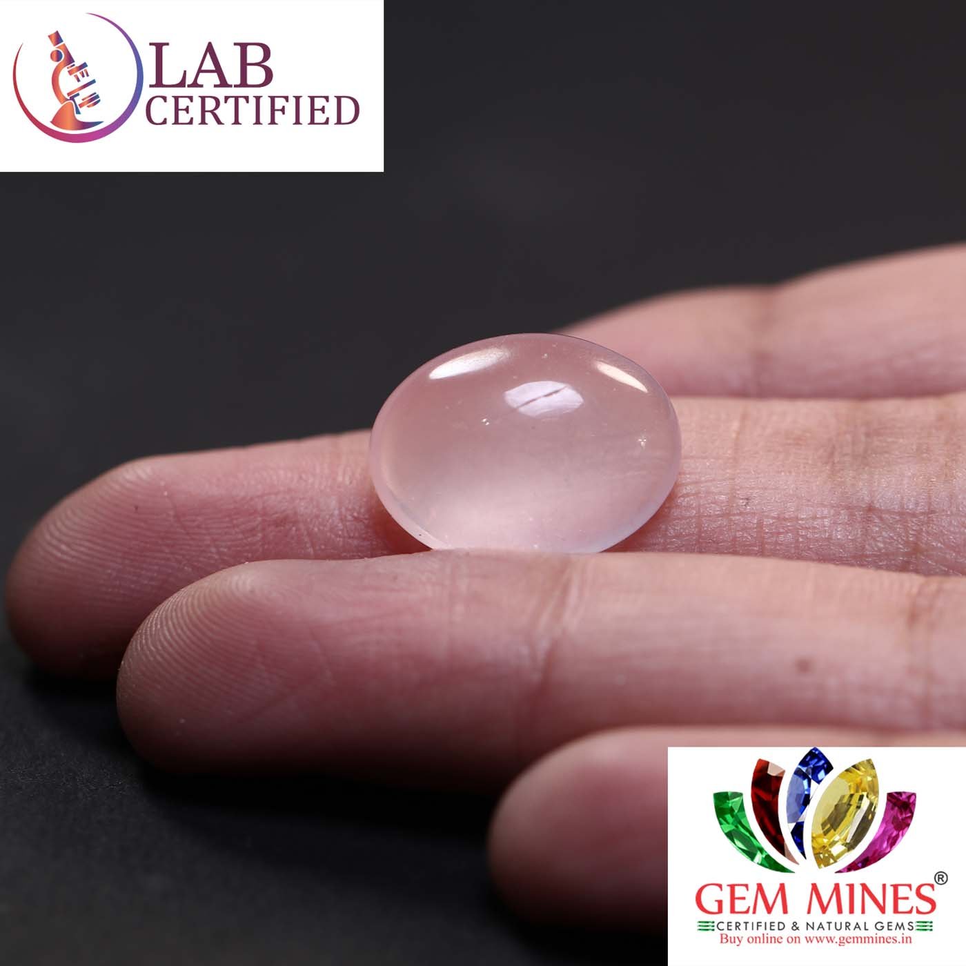 NRQ222 3 Rose Quartz 9.26 Ct.