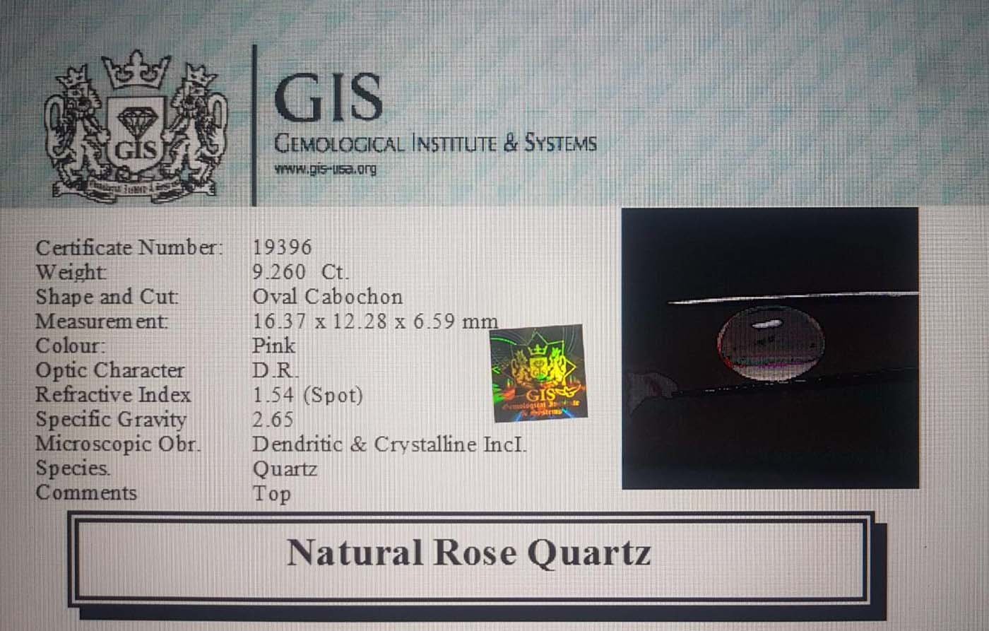 NRQ222 4 Rose Quartz 9.26 Ct.