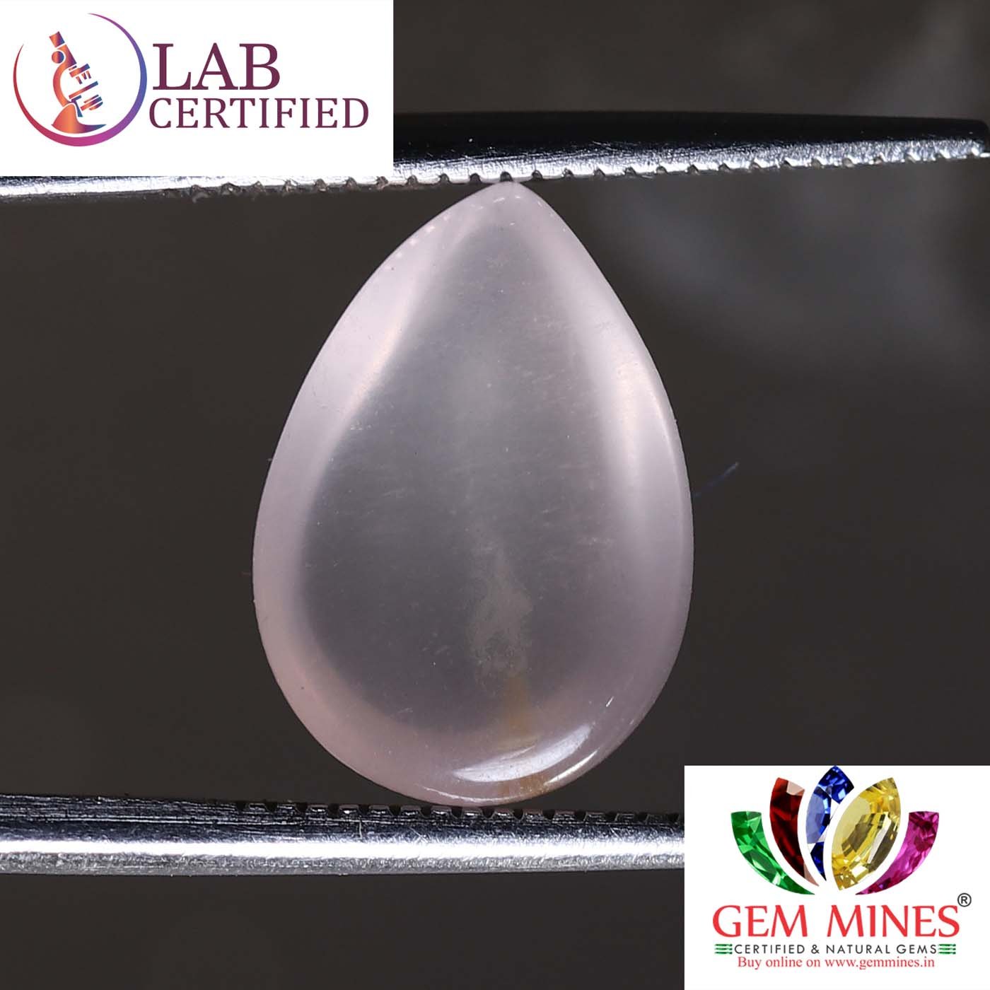 NRQ227 2 Rose Quartz 4.36 Ct.