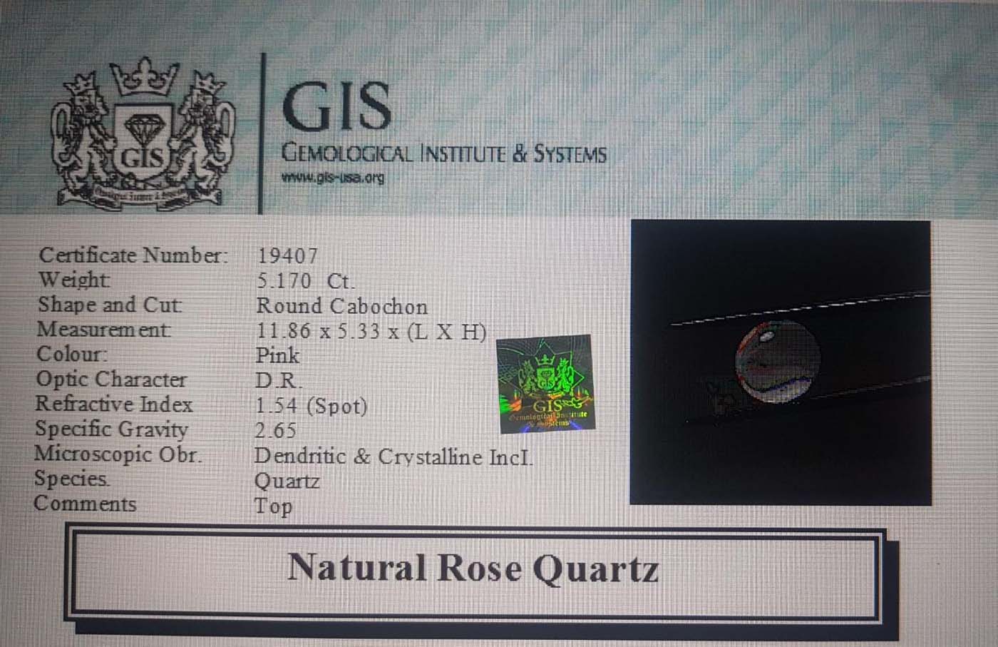 Rose Quartz 5.17 Ct.