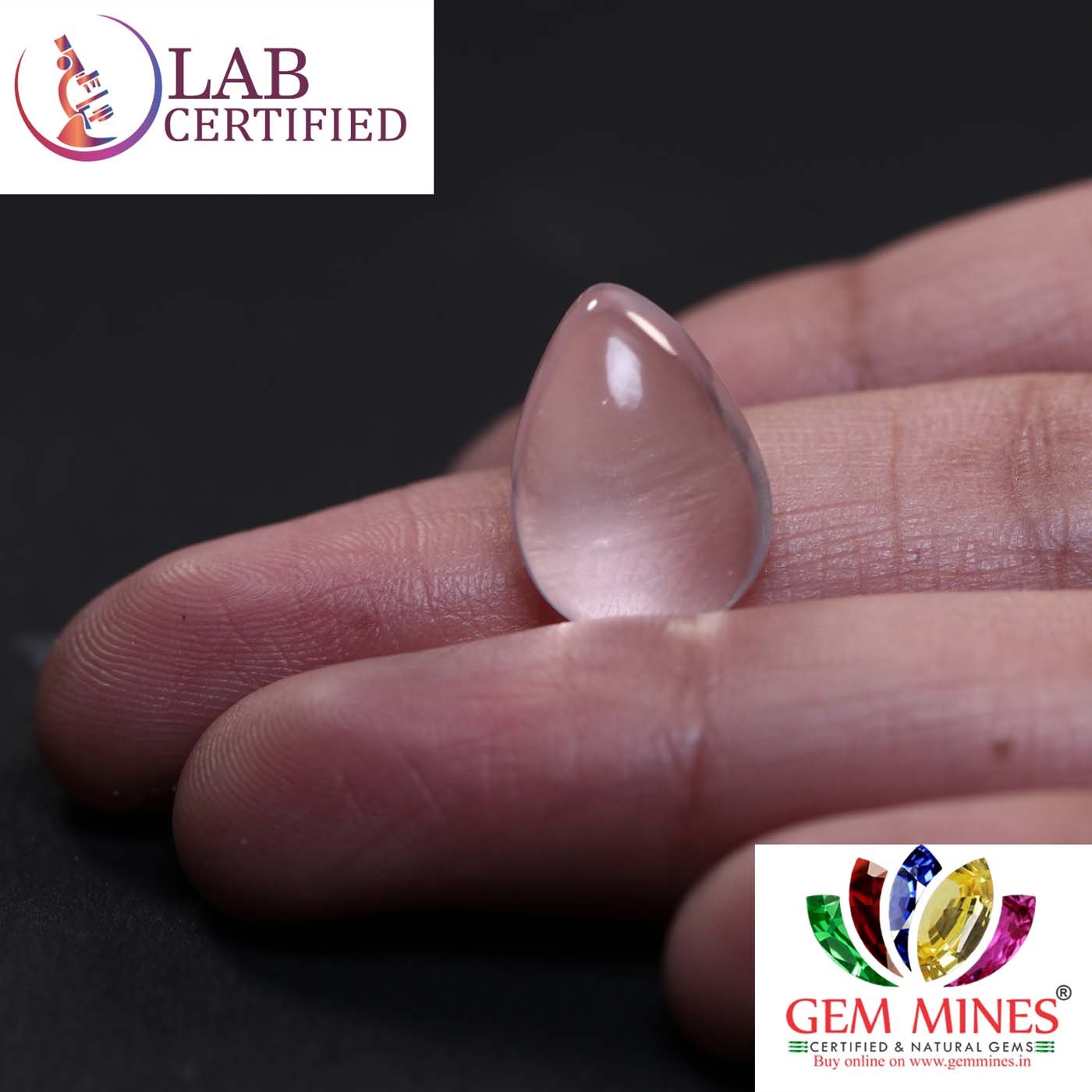 NRQ238 3 Rose Quartz 8.87 Ct.