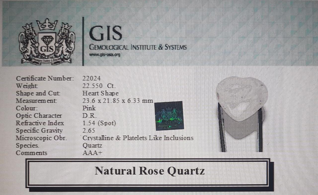 Rose Quartz 22.55 Ct.