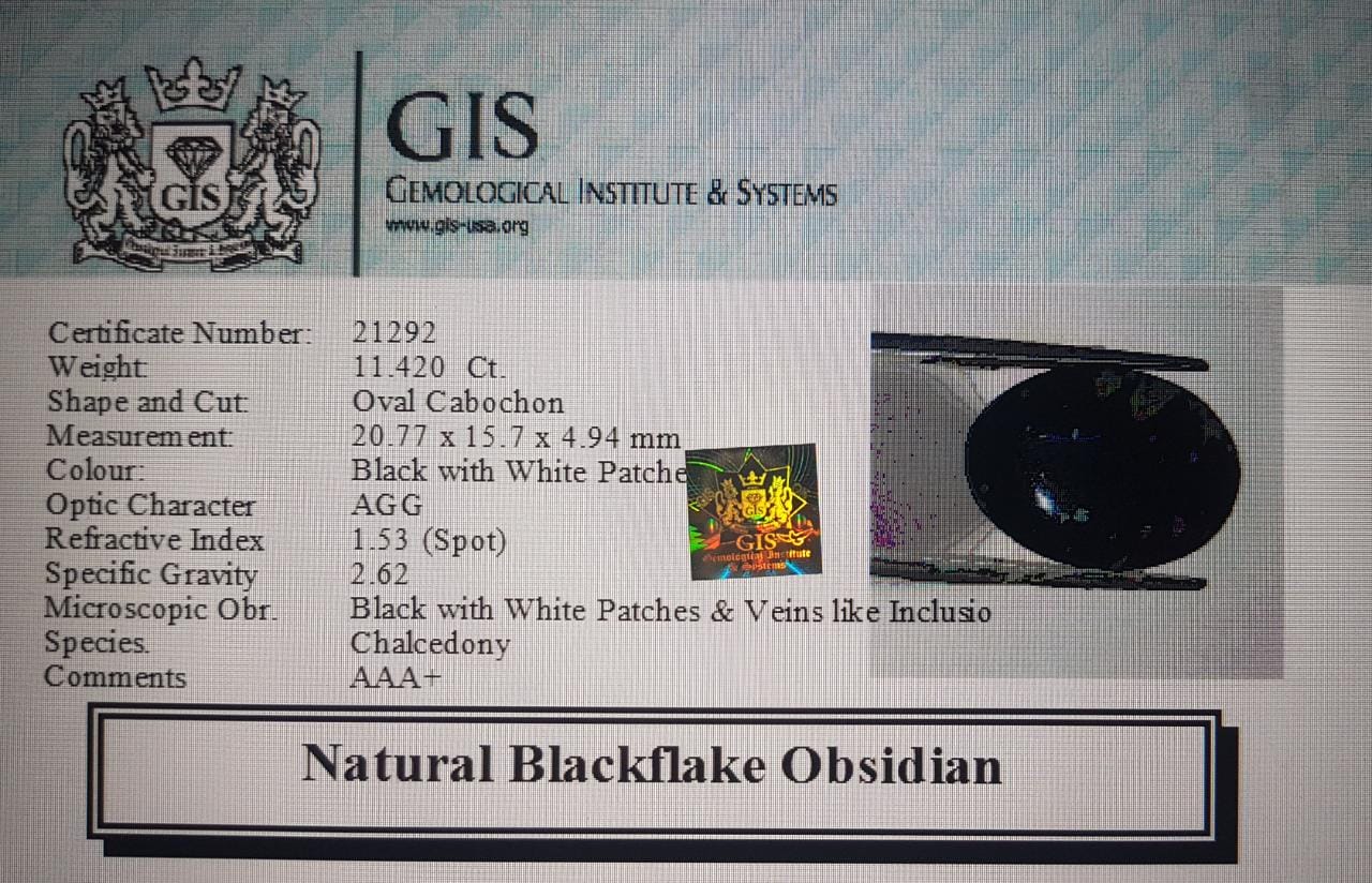 Obsidian 11.42 Ct.