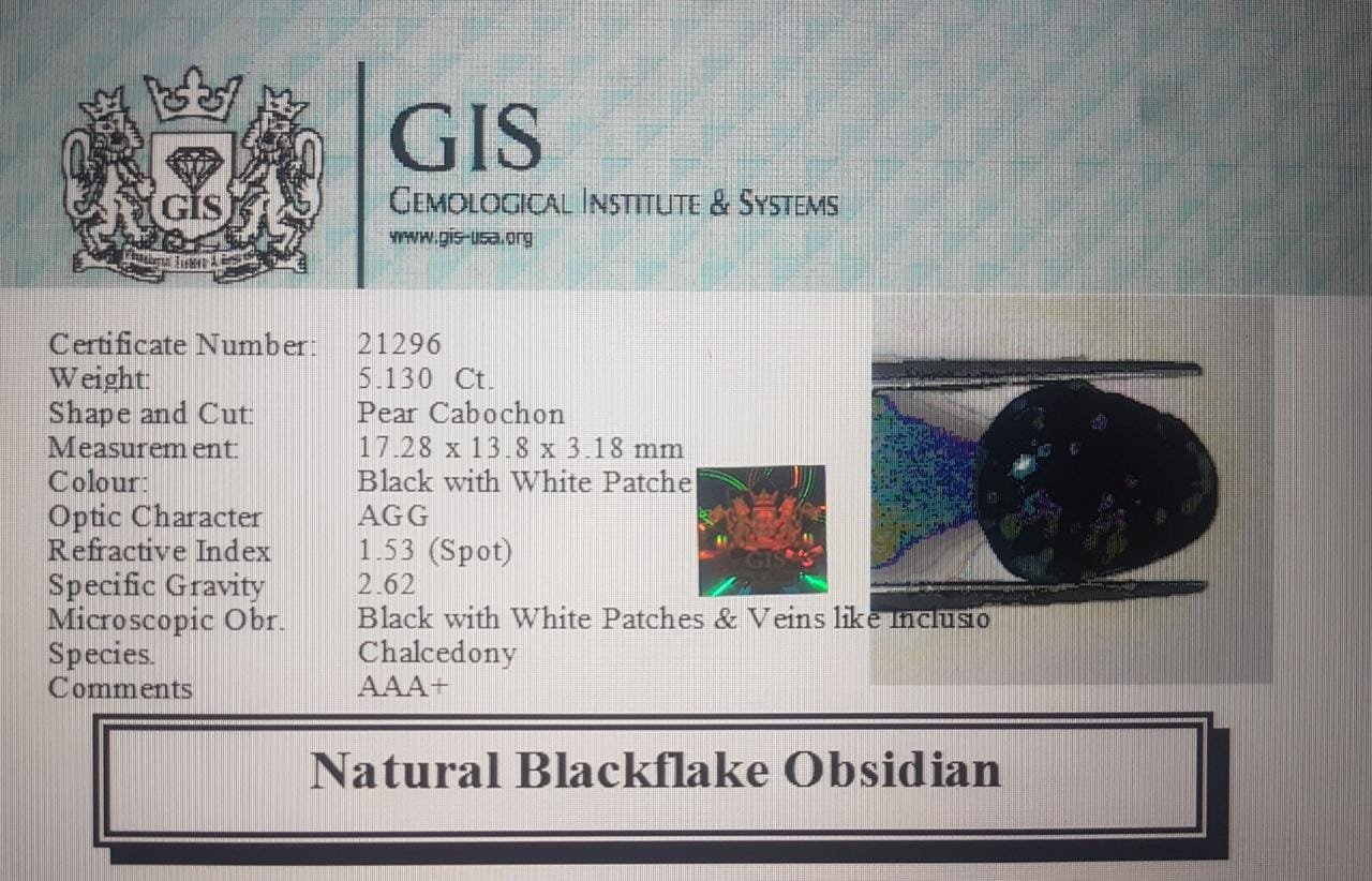 OBS135 4 Obsidian 5.13 Ct.