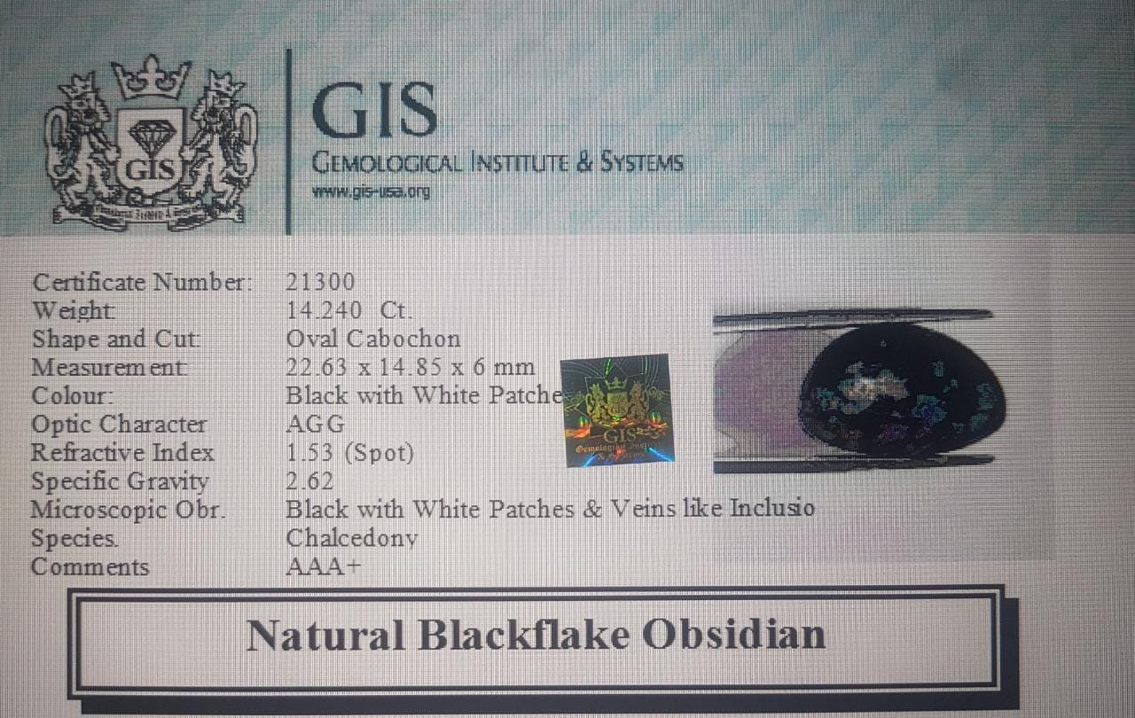 OBS139 4 Obsidian 14.24 Ct.
