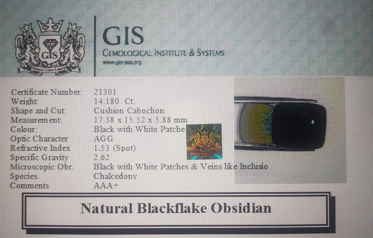 Obsidian 14.18 Ct.
