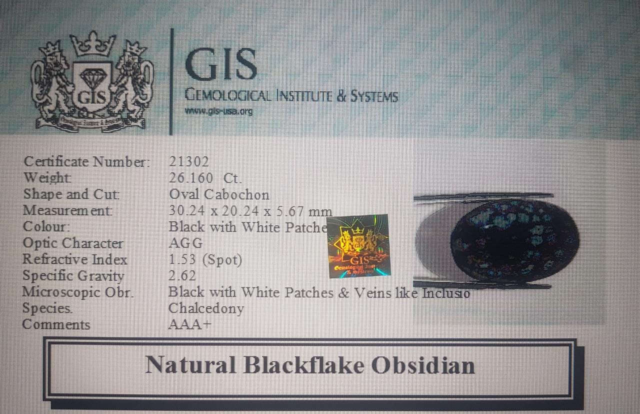 Obsidian 26.16 Ct.