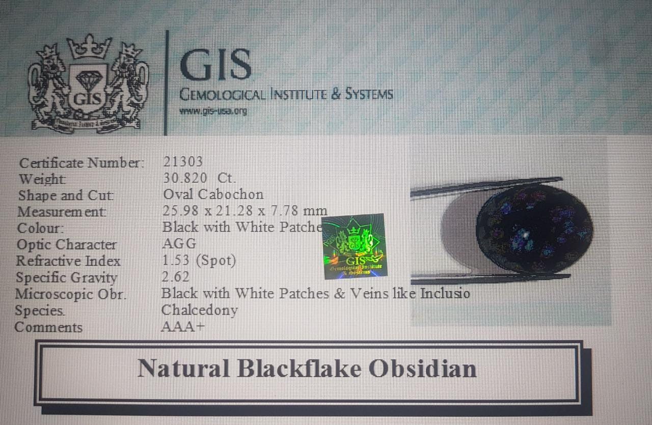 Obsidian 30.82 Ct.