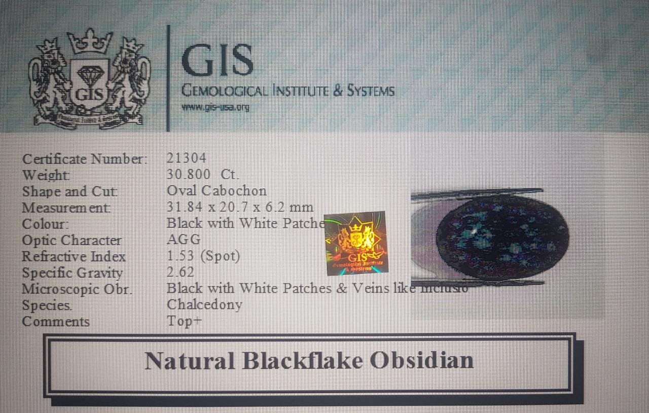 Obsidian 30.8 Ct.