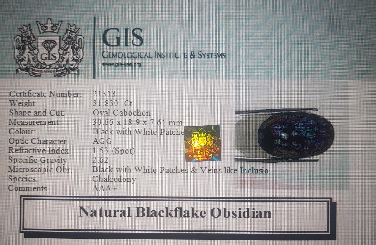 Obsidian 31.83 Ct.