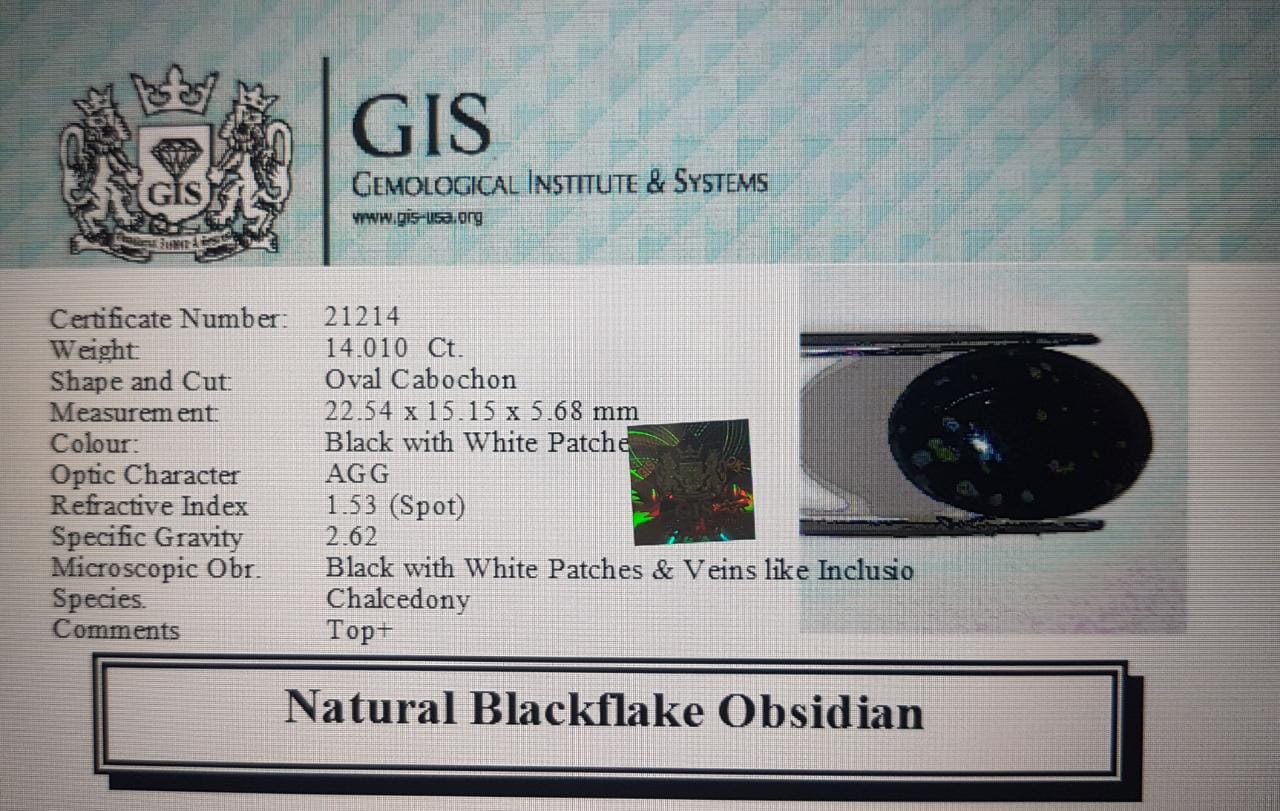Obsidian 14.01 Ct.
