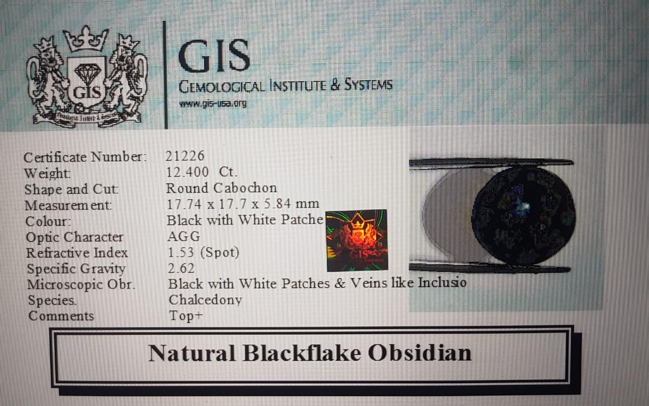 Obsidian 12.4 Ct.
