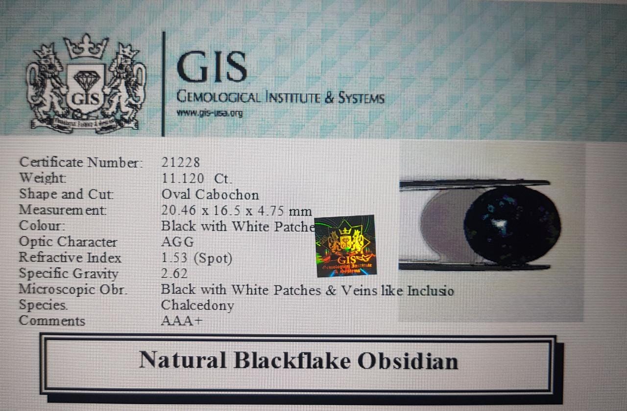 Obsidian 11.12 Ct.