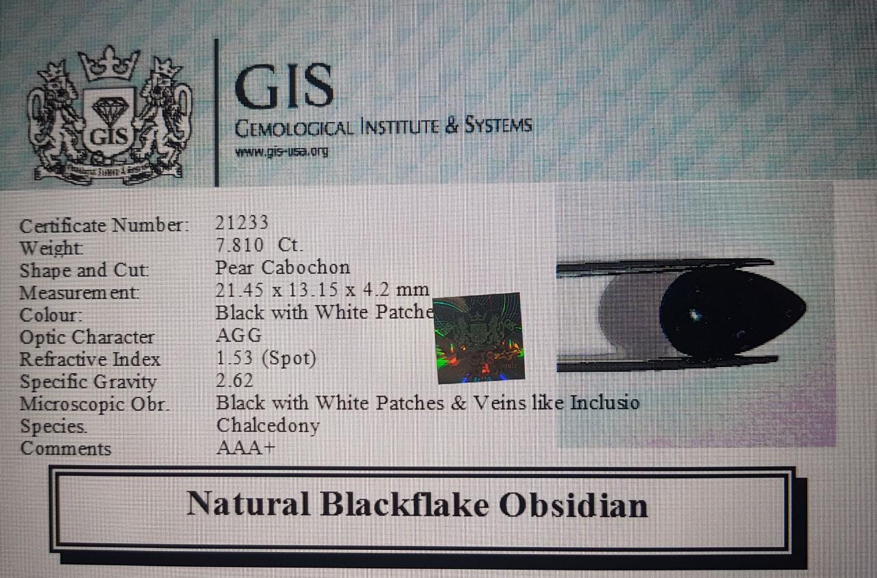 Obsidian 7.81 Ct.