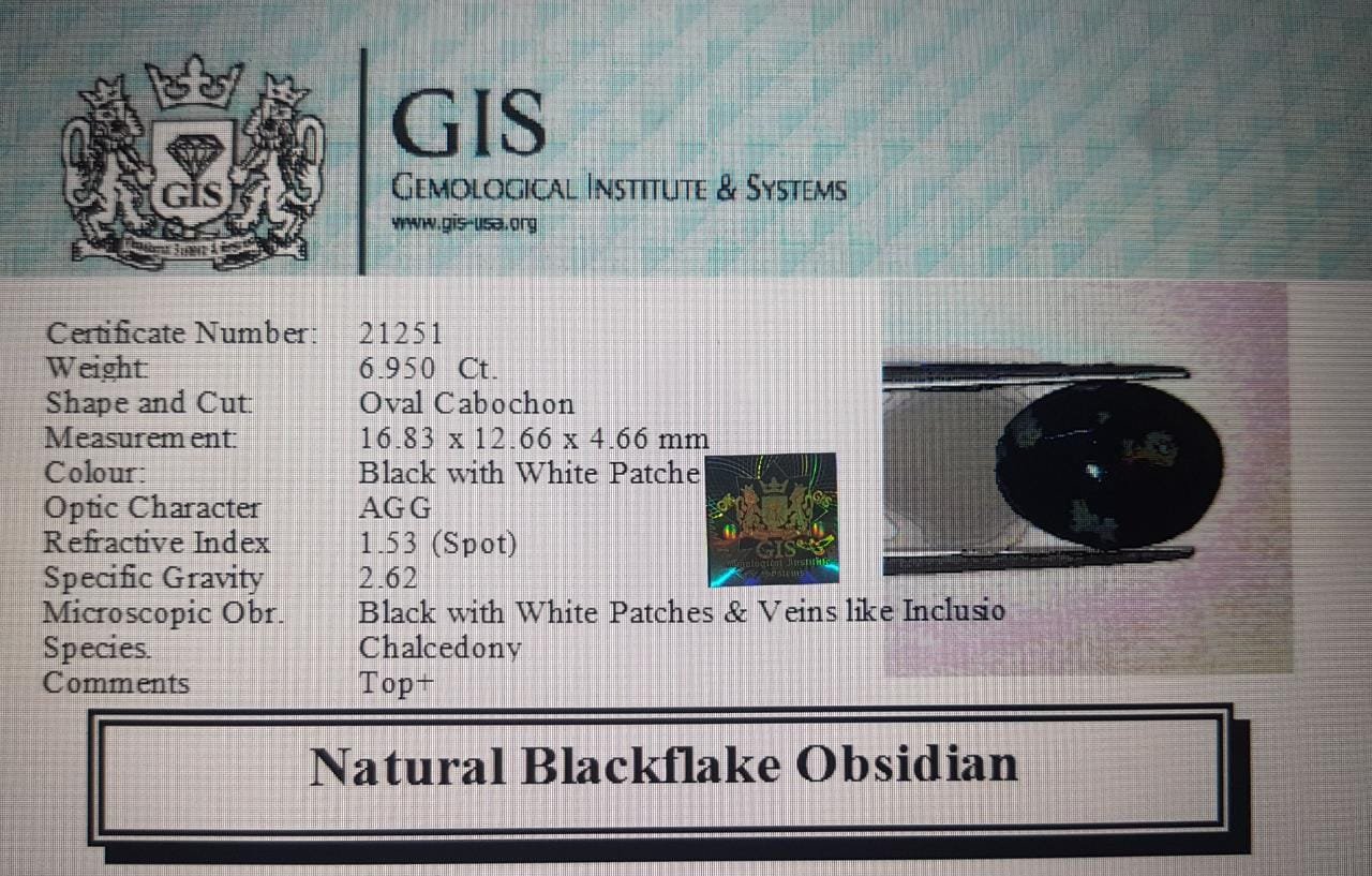 OBS90 4 Obsidian 6.95 Ct.