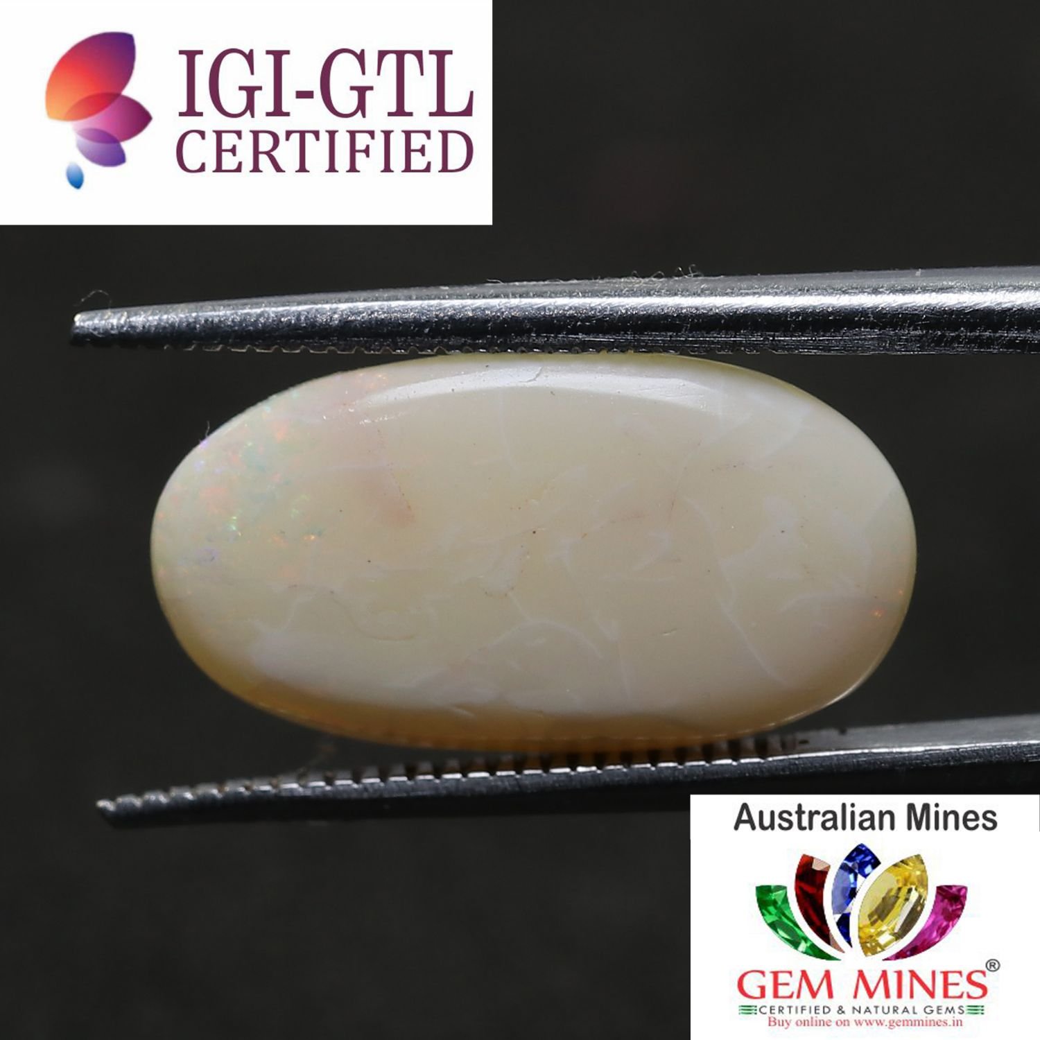 OPL4000 2 Natural Fire Opal 6.11 Ct.