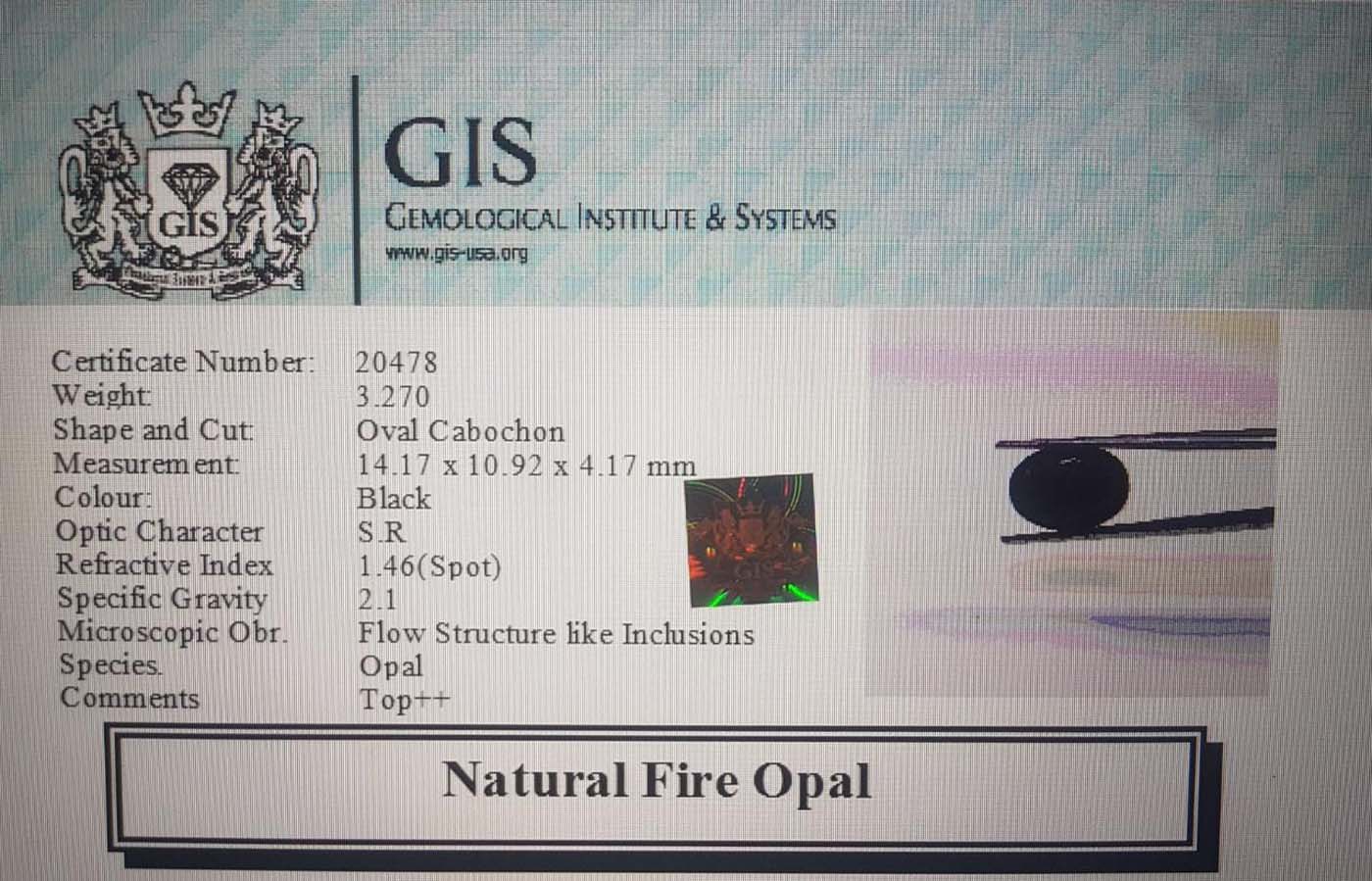 Fire Opal 3.27 Ct.