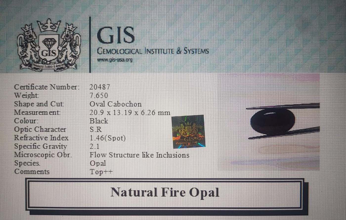 Fire Opal 7.65 Ct.