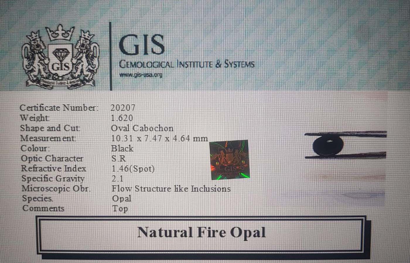 Fire Opal 1.62 Ct.