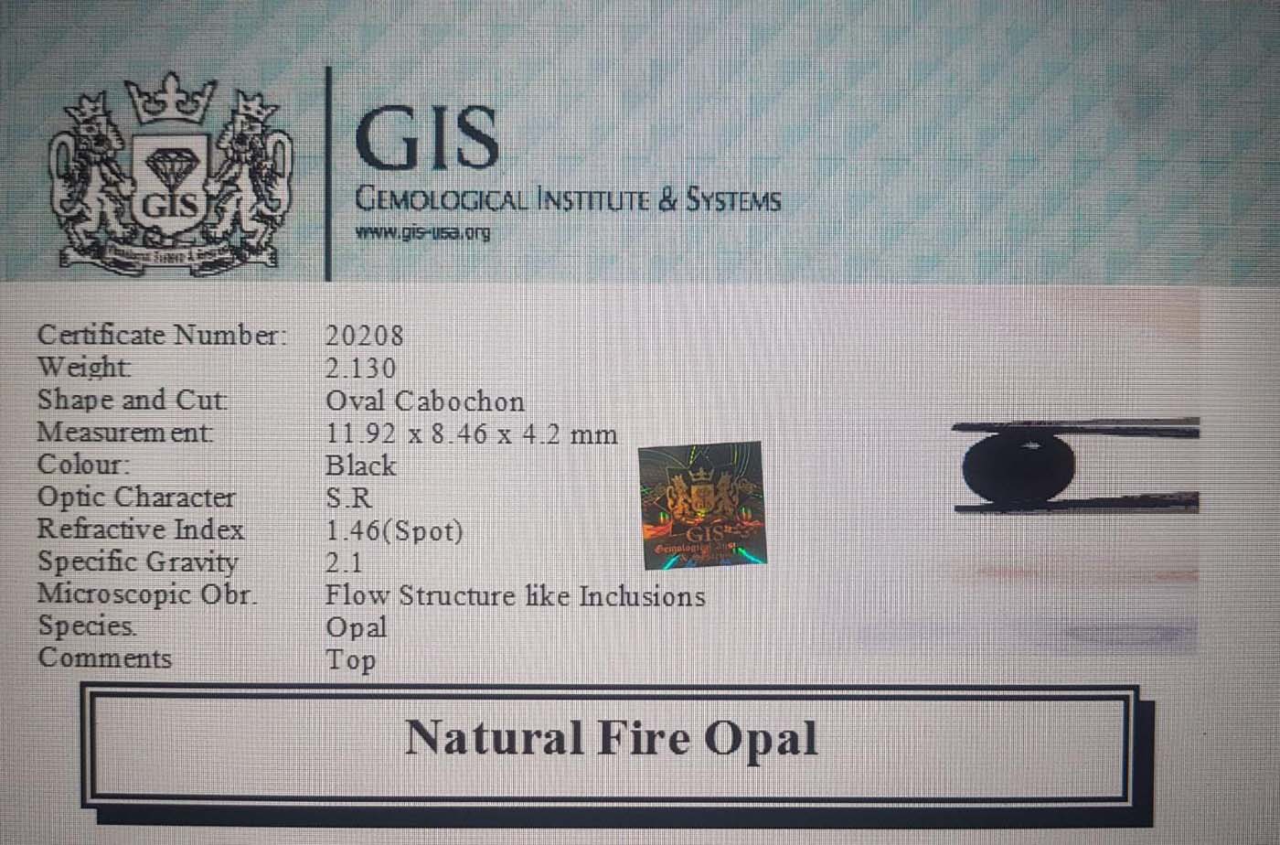 Fire Opal 2.13 Ct.