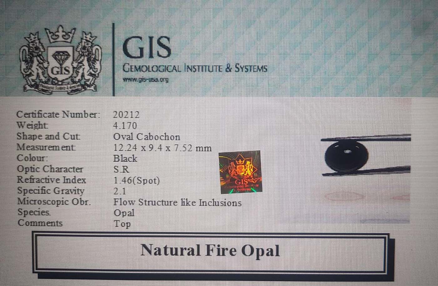 Fire Opal 4.17 Ct.