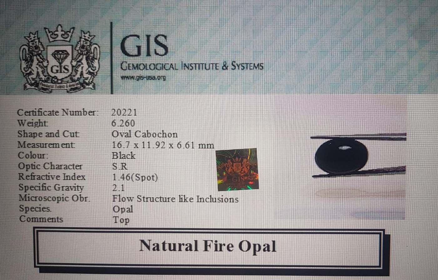 Fire Opal 6.26 Ct.