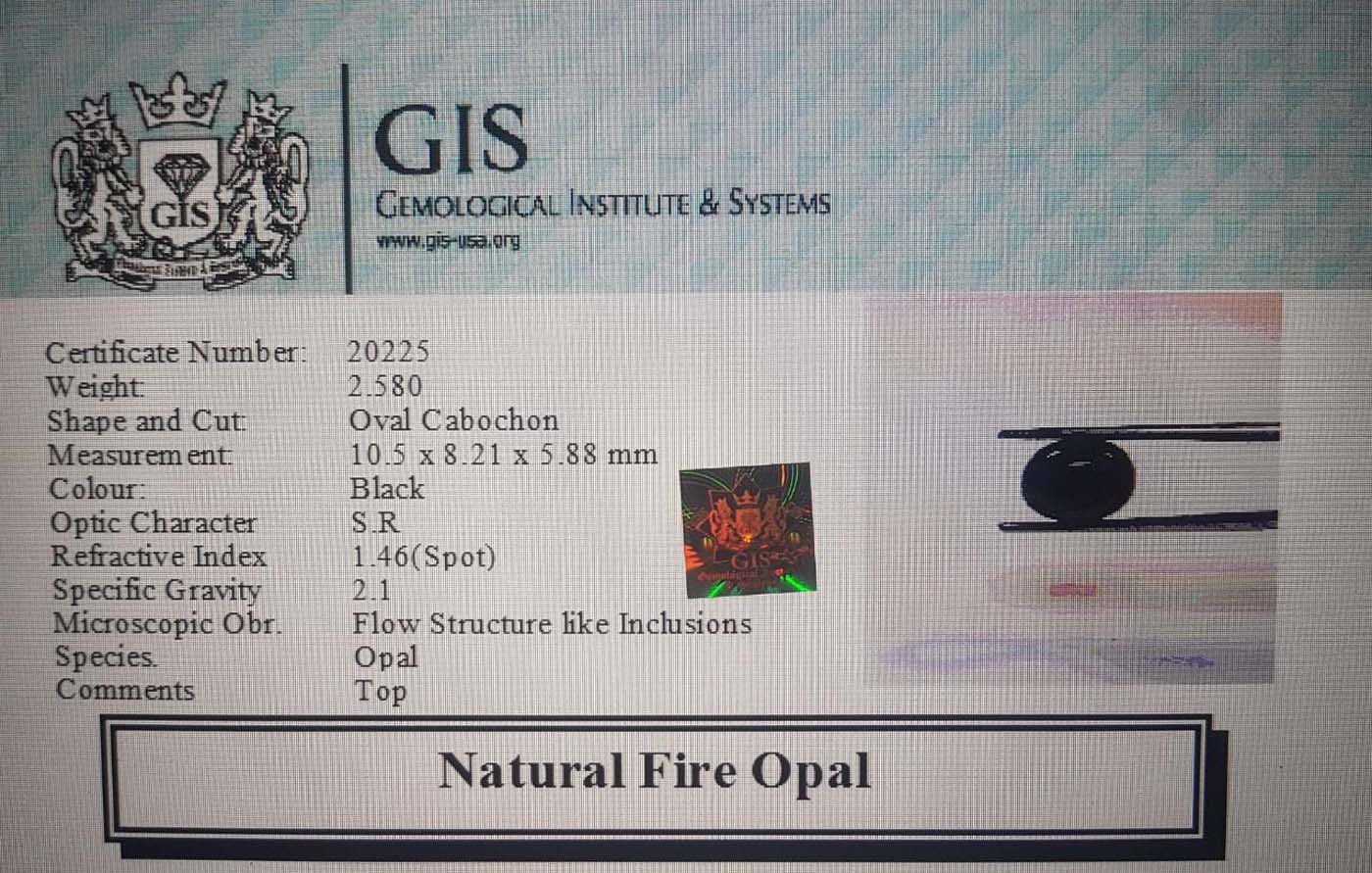 OPL4355 4 Fire Opal 2.58 Ct.