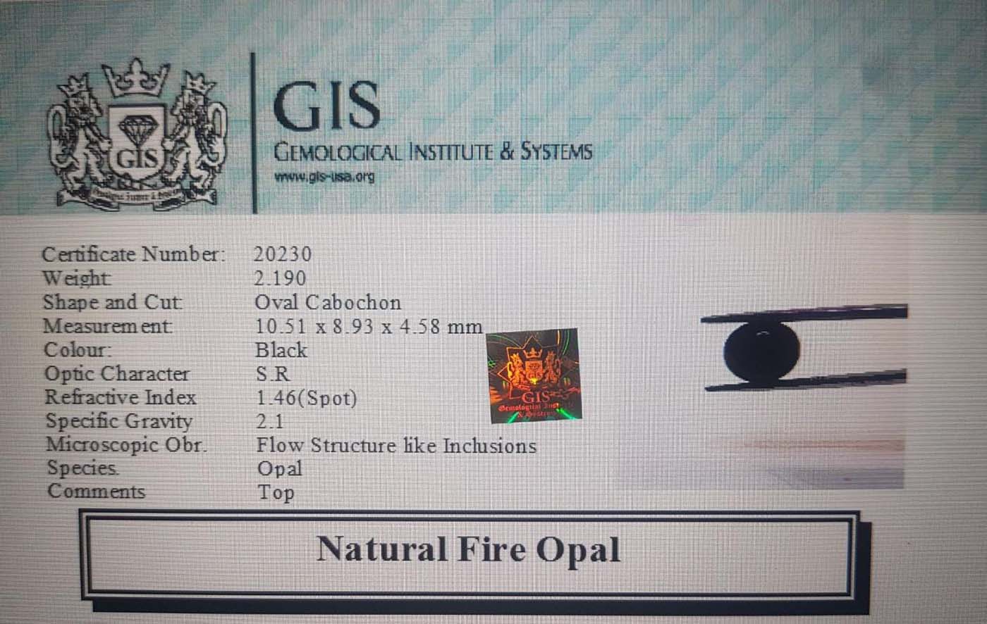 Fire Opal 2.19 Ct.