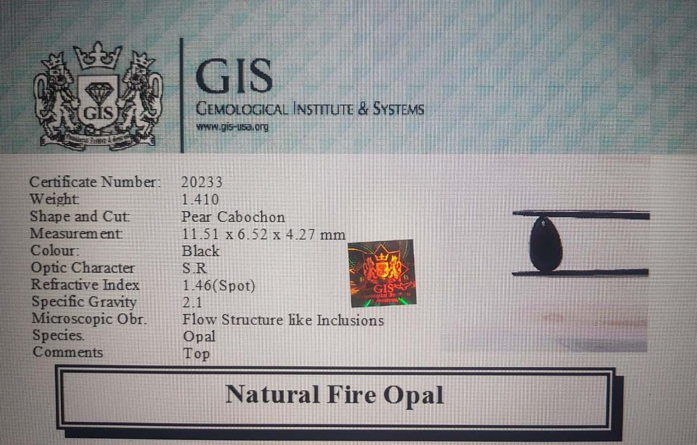 Fire Opal 1.41 Ct.