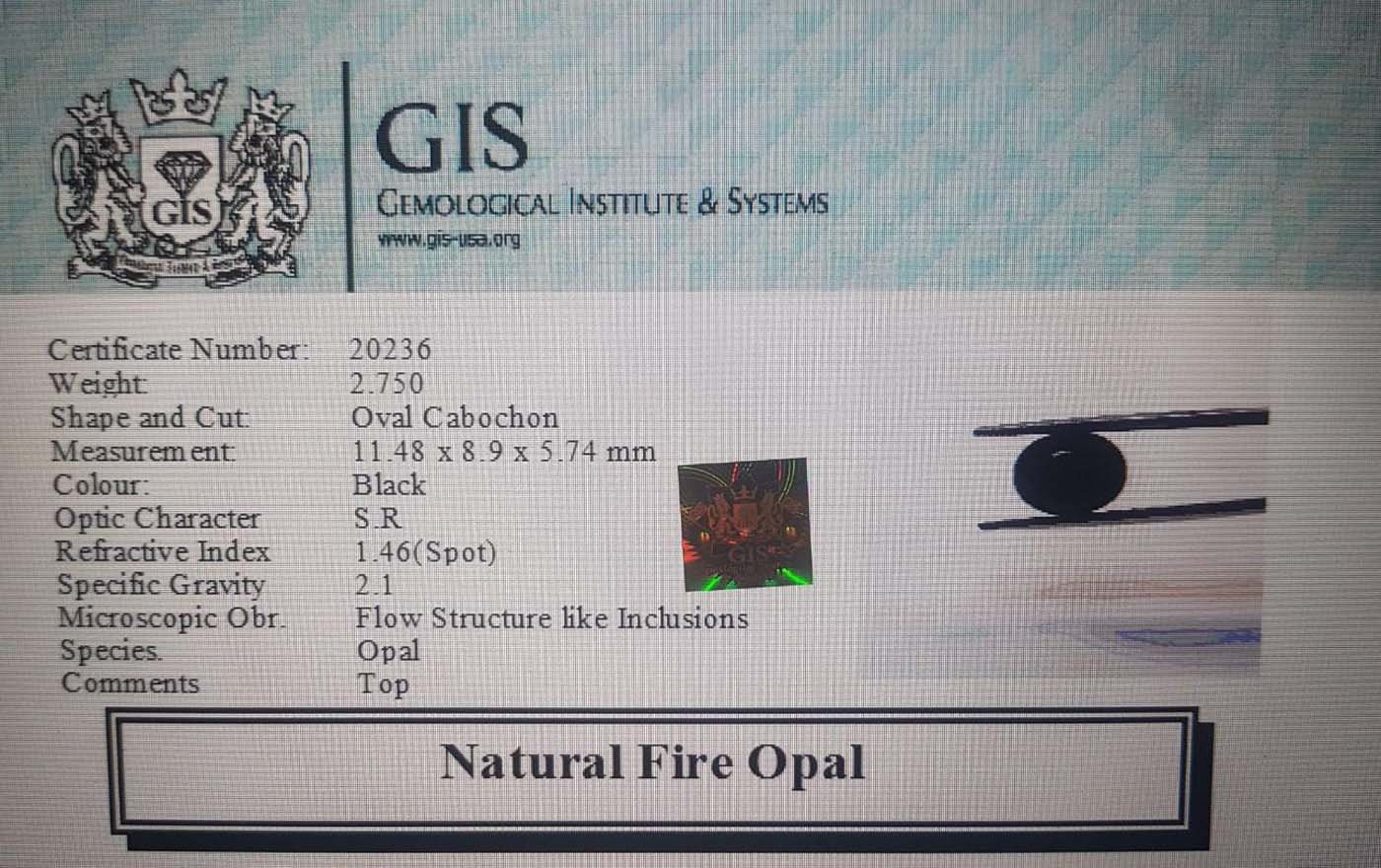 OPL4366 4 Fire Opal 2.75 Ct.