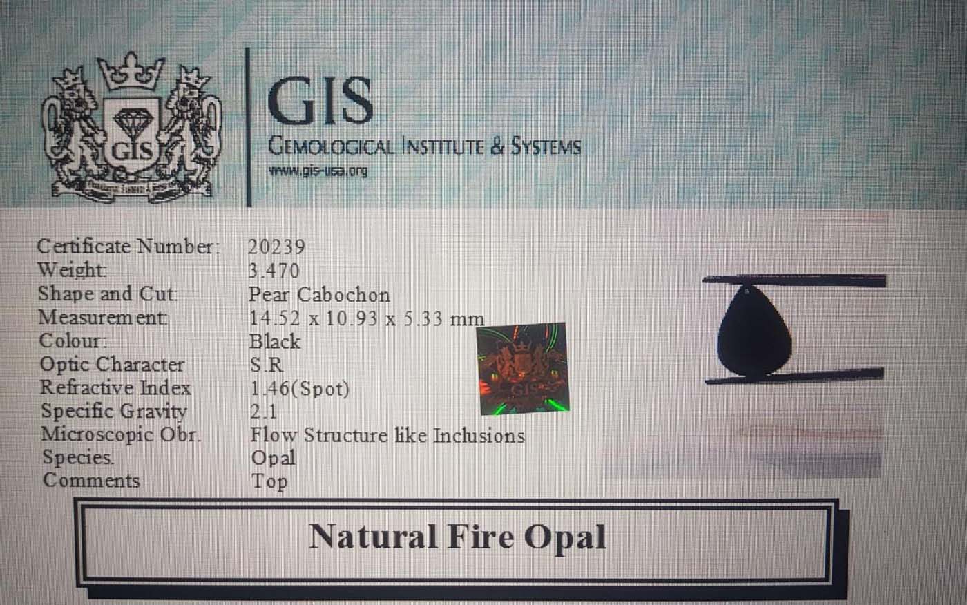 Fire Opal 3.47 Ct.