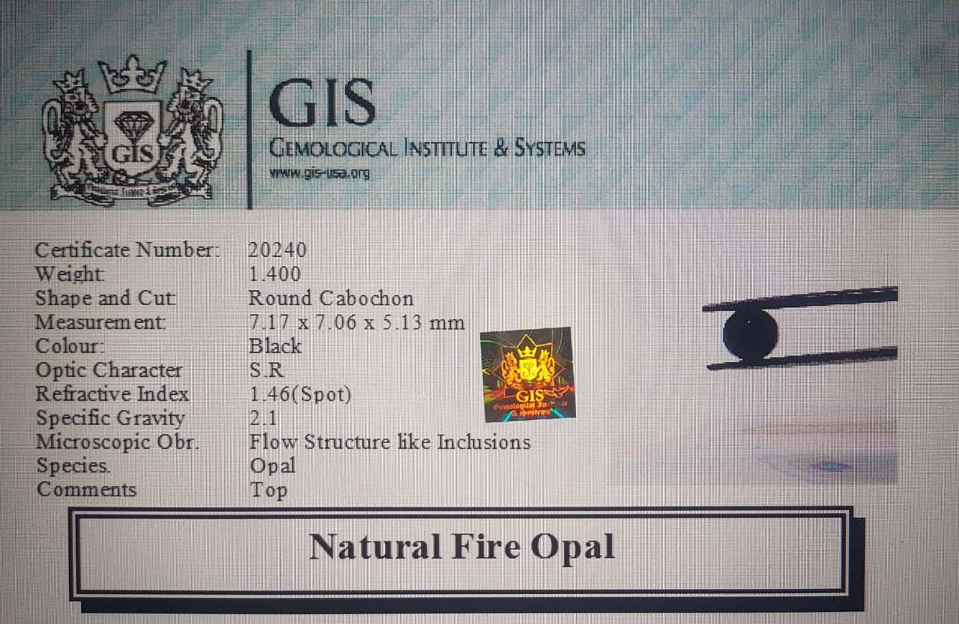 Fire Opal 1.4 Ct.