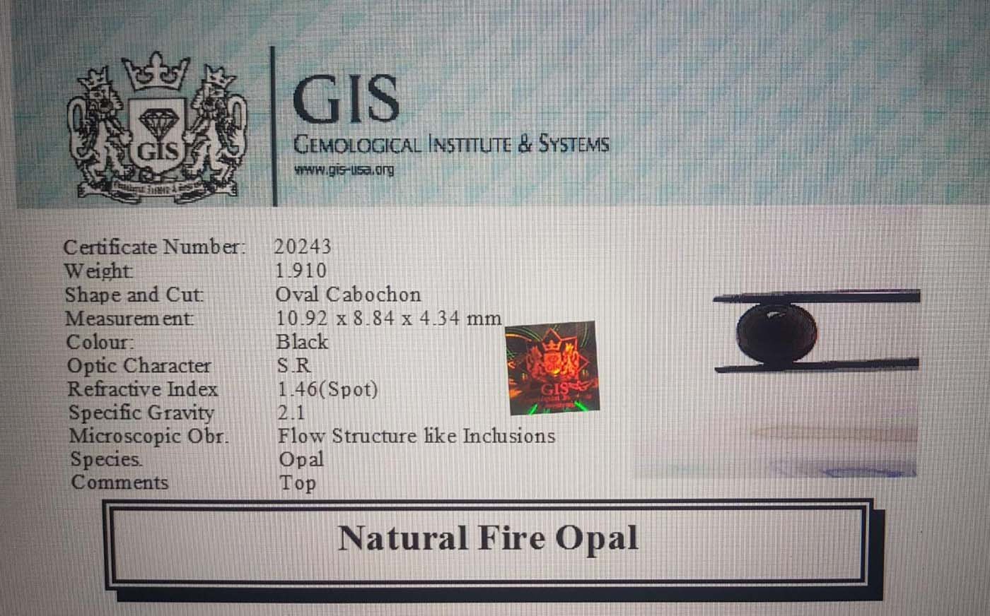 OPL4373 4 Fire Opal 1.91 Ct.