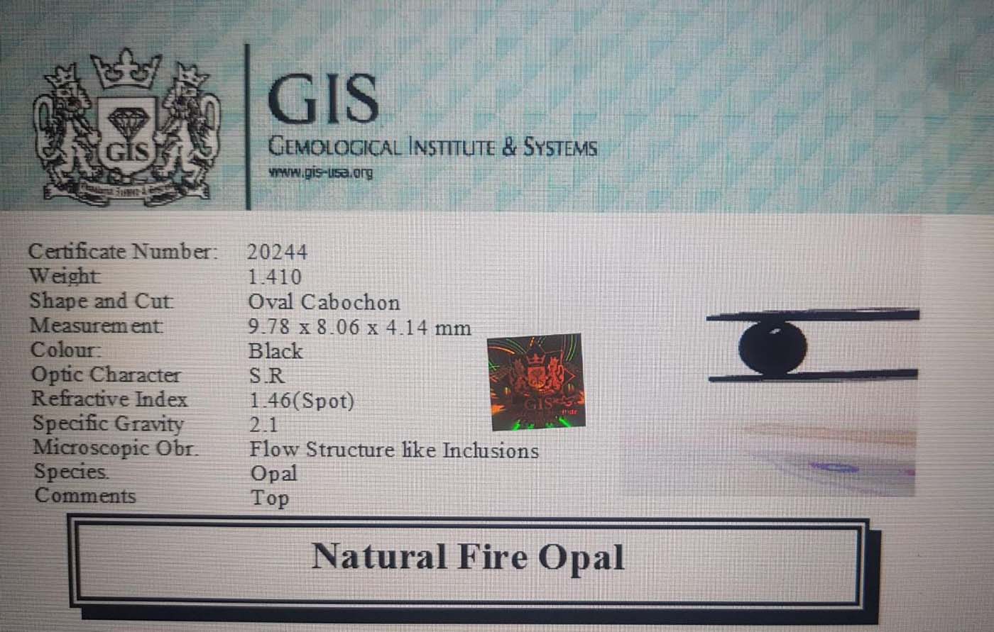 Fire Opal 1.41 Ct.