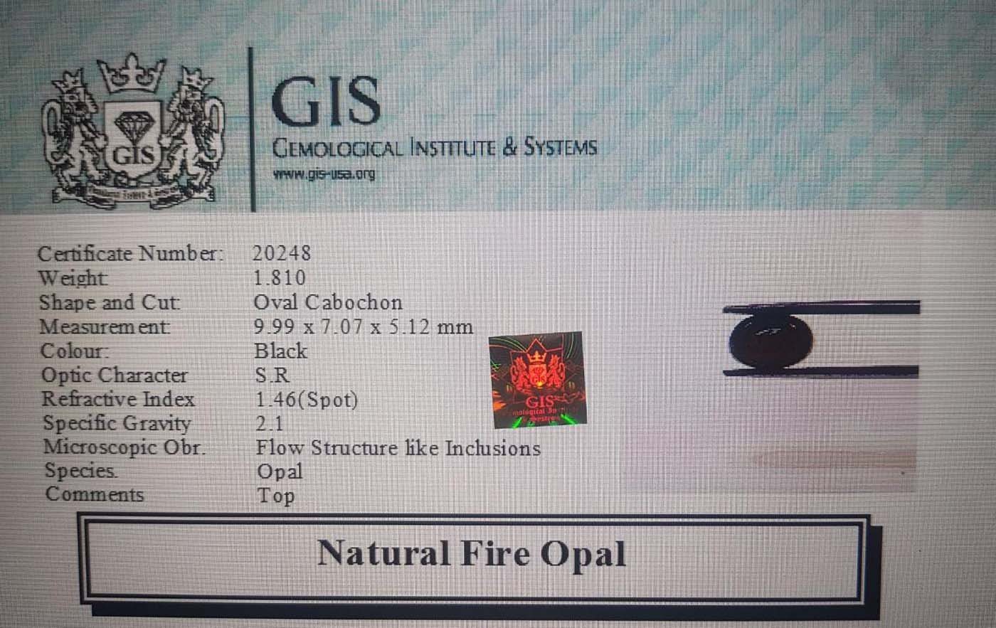 OPL4378 4 Fire Opal 1.81 Ct.