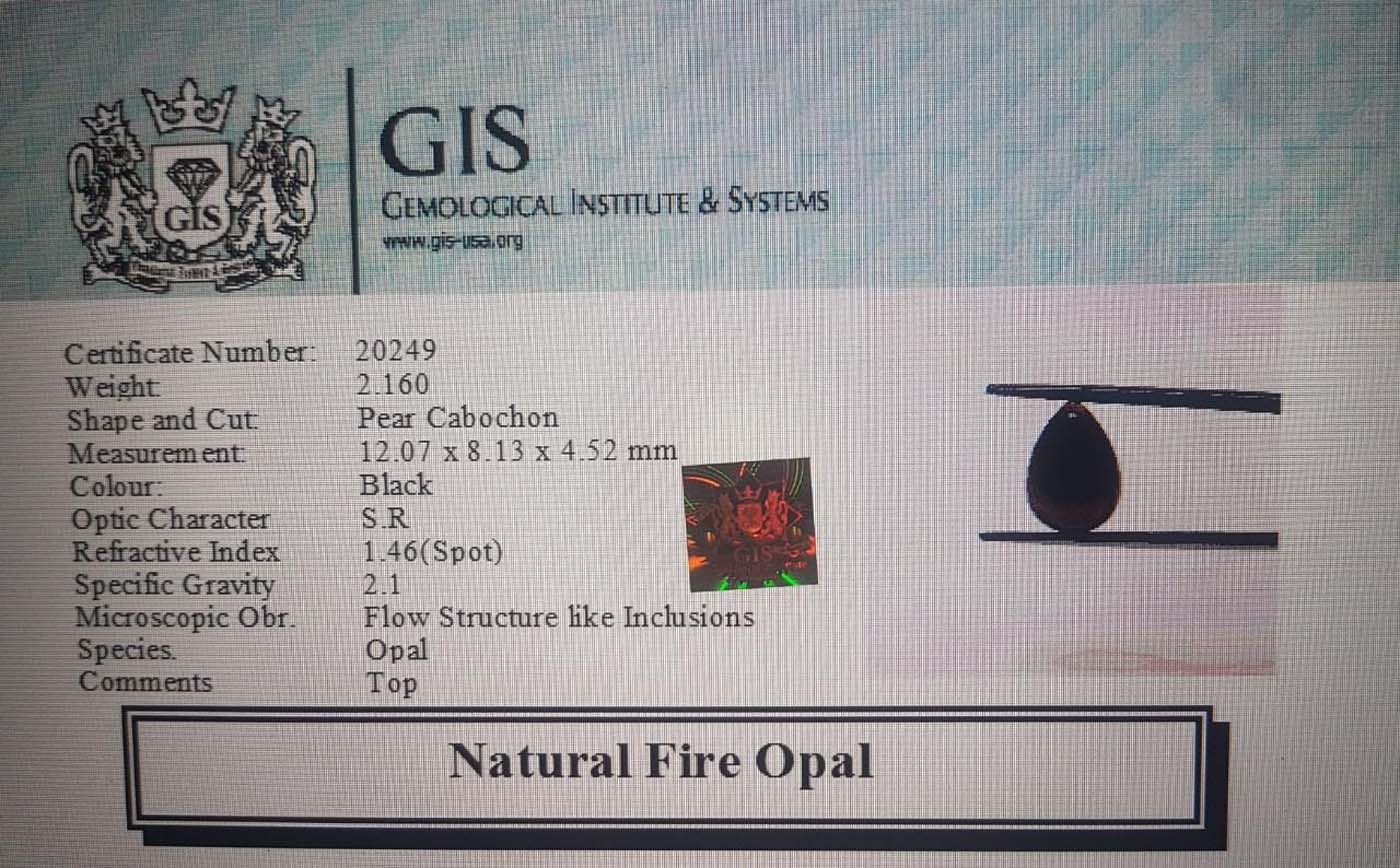Fire Opal 2.16 Ct.