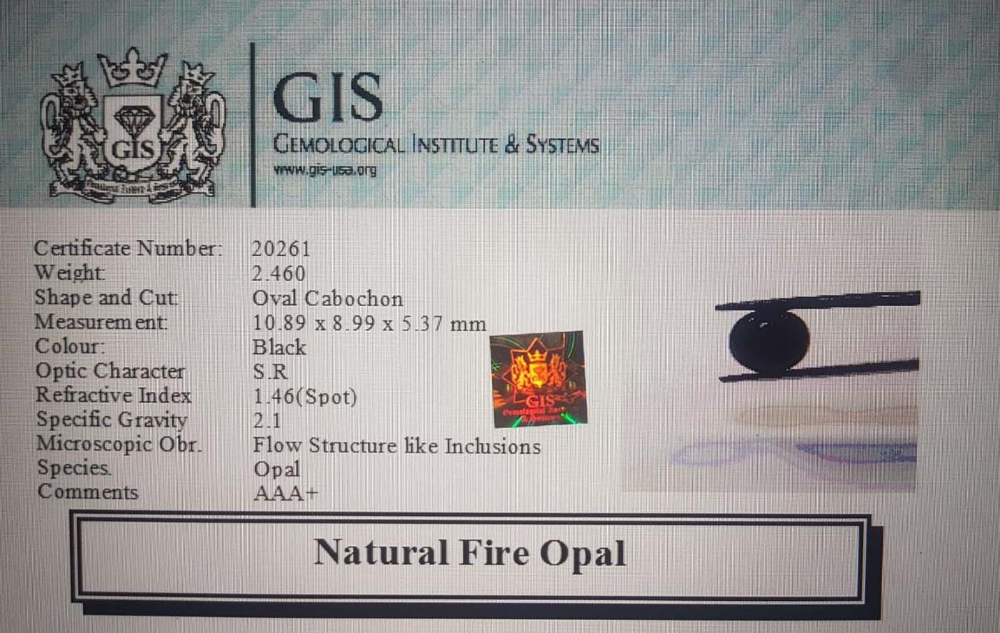 OPL4391 4 Fire Opal 2.46 Ct.
