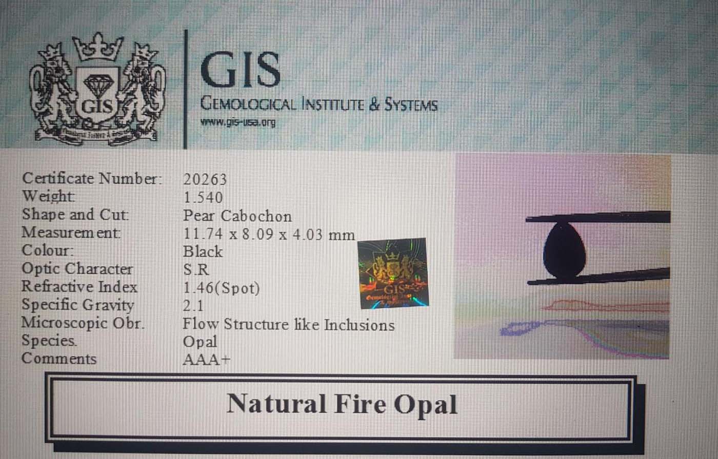 Fire Opal 1.54 Ct.