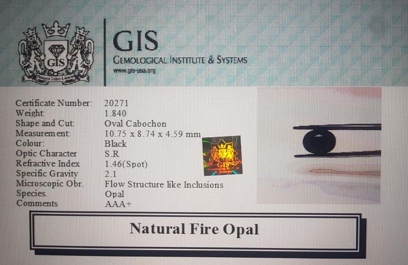OPL4401 4 Fire Opal 1.84 Ct.