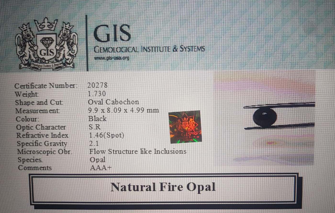 Fire Opal 1.73 Ct.