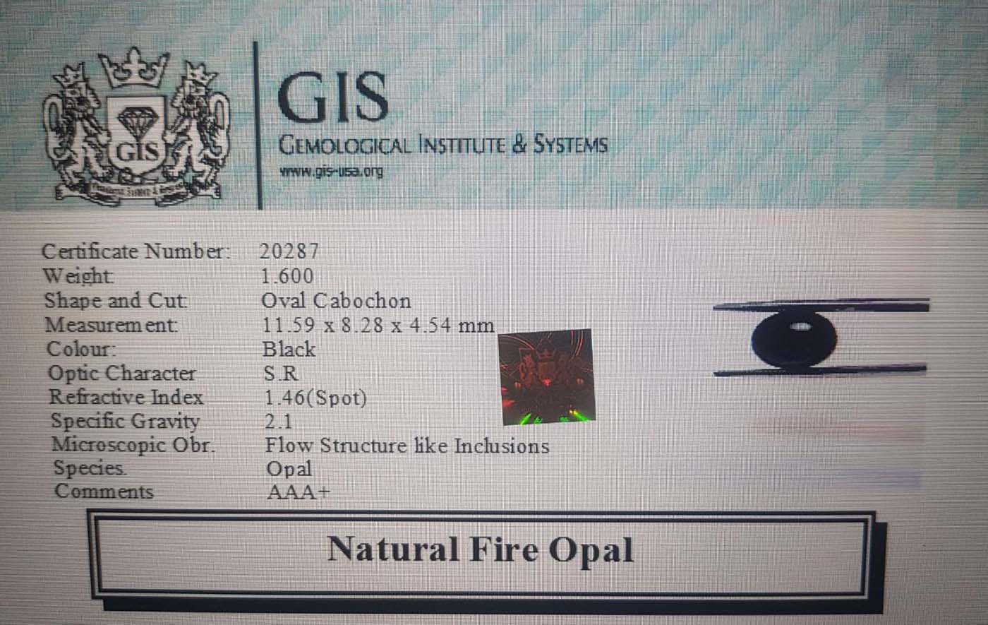 Fire Opal 1.6 Ct.