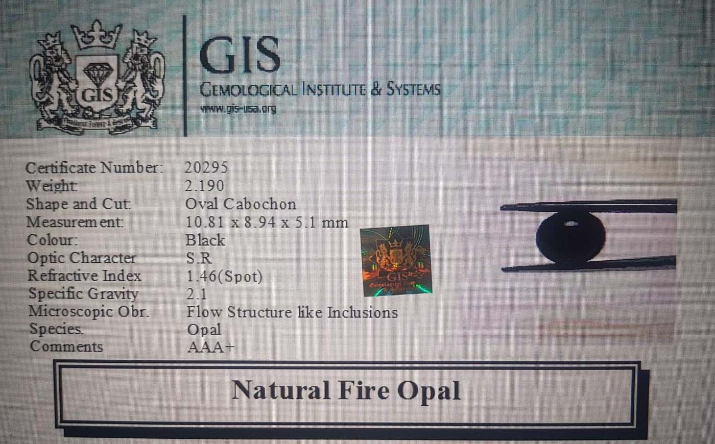 OPL4425 4 Fire Opal 2.19 Ct.