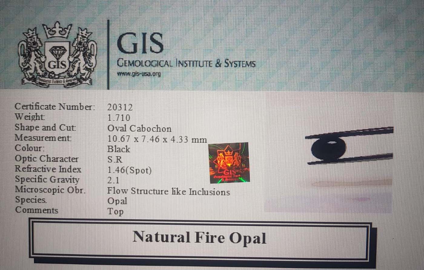 Fire Opal 1.71 Ct.
