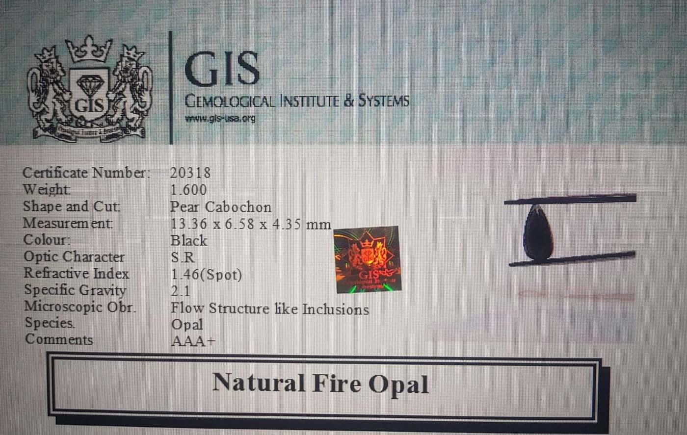Fire Opal 1.6 Ct.
