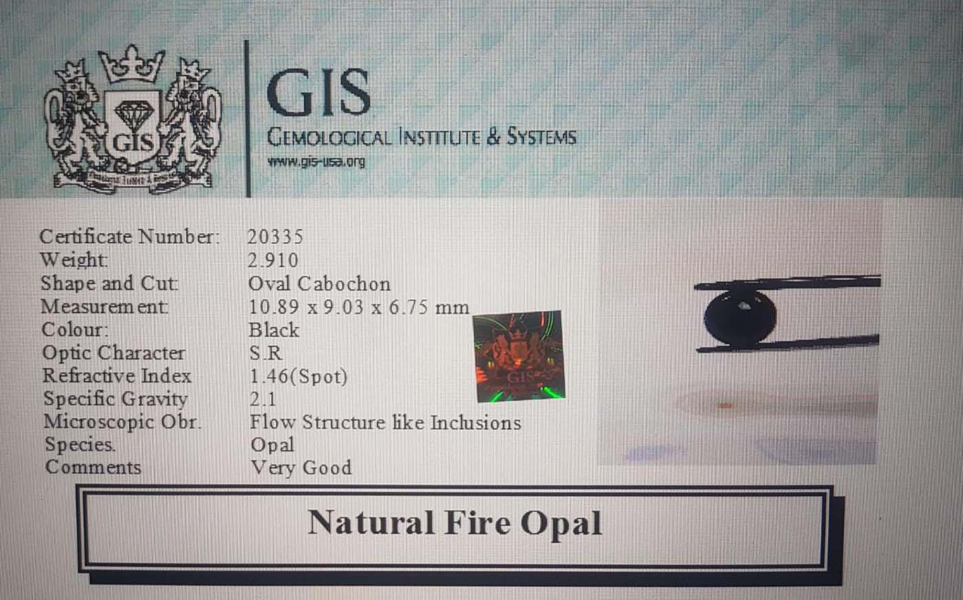 Fire Opal 2.91 Ct.