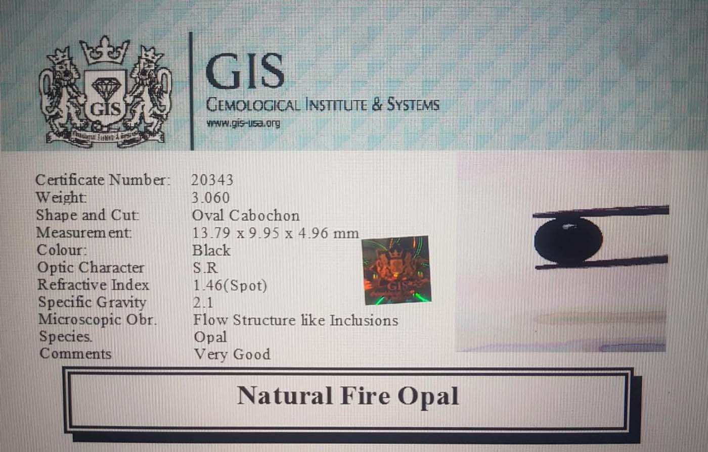 Fire Opal 3.06 Ct.