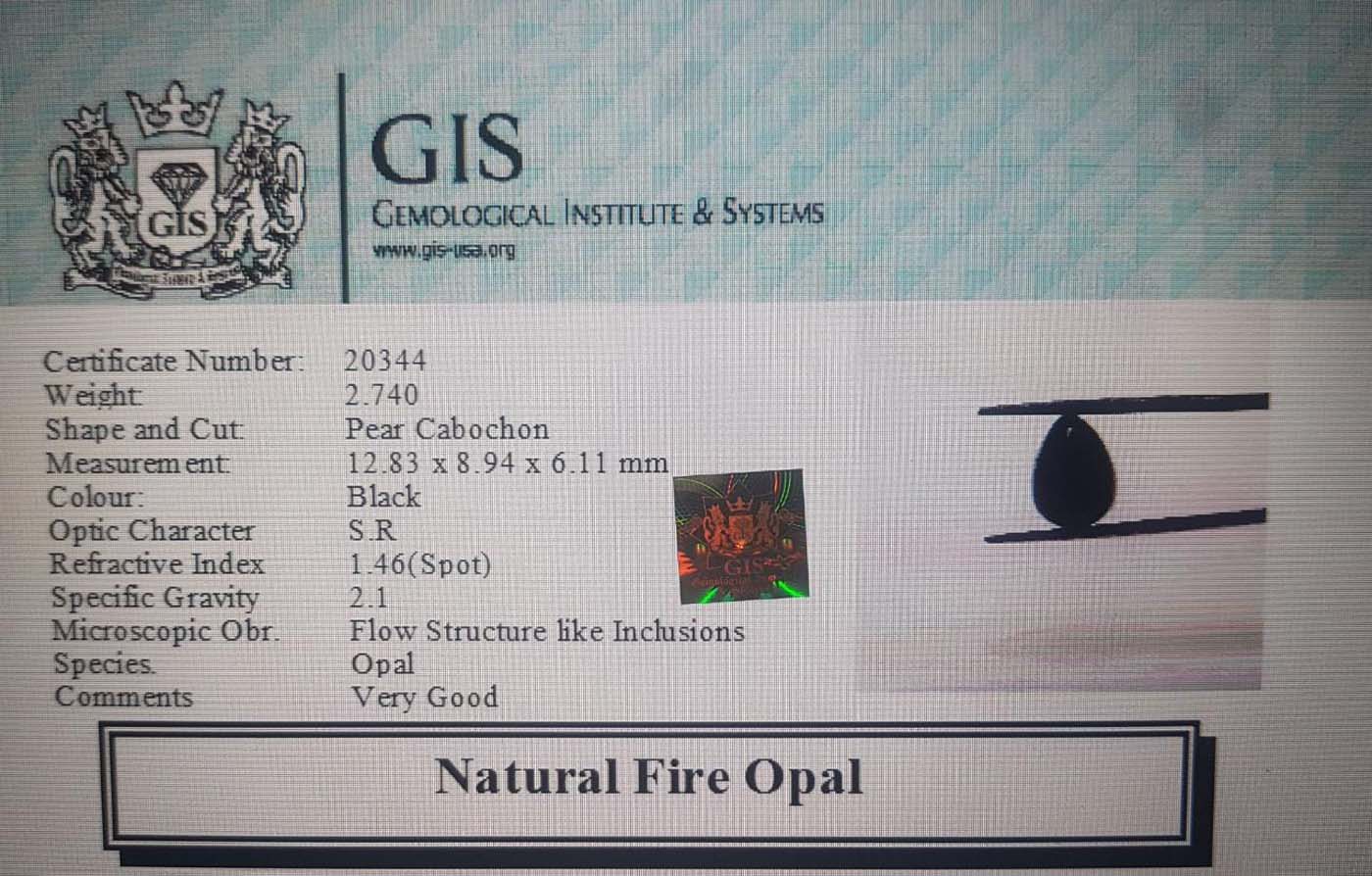 Fire Opal 2.74 Ct.